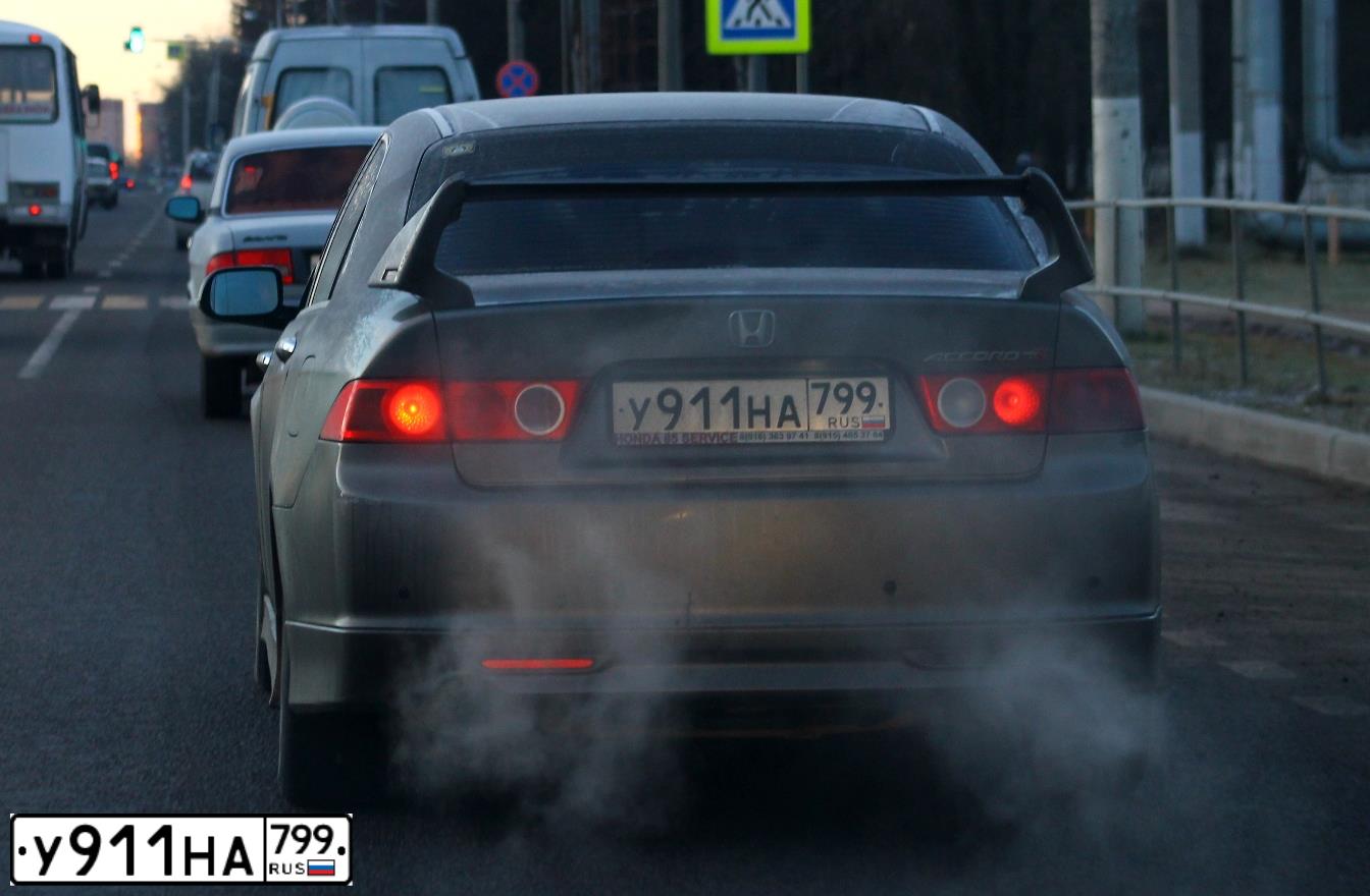 Фото автомобиля HONDA ACCORD, 2007 — госномер У911НА799. Цвет: СЕРЫЙ