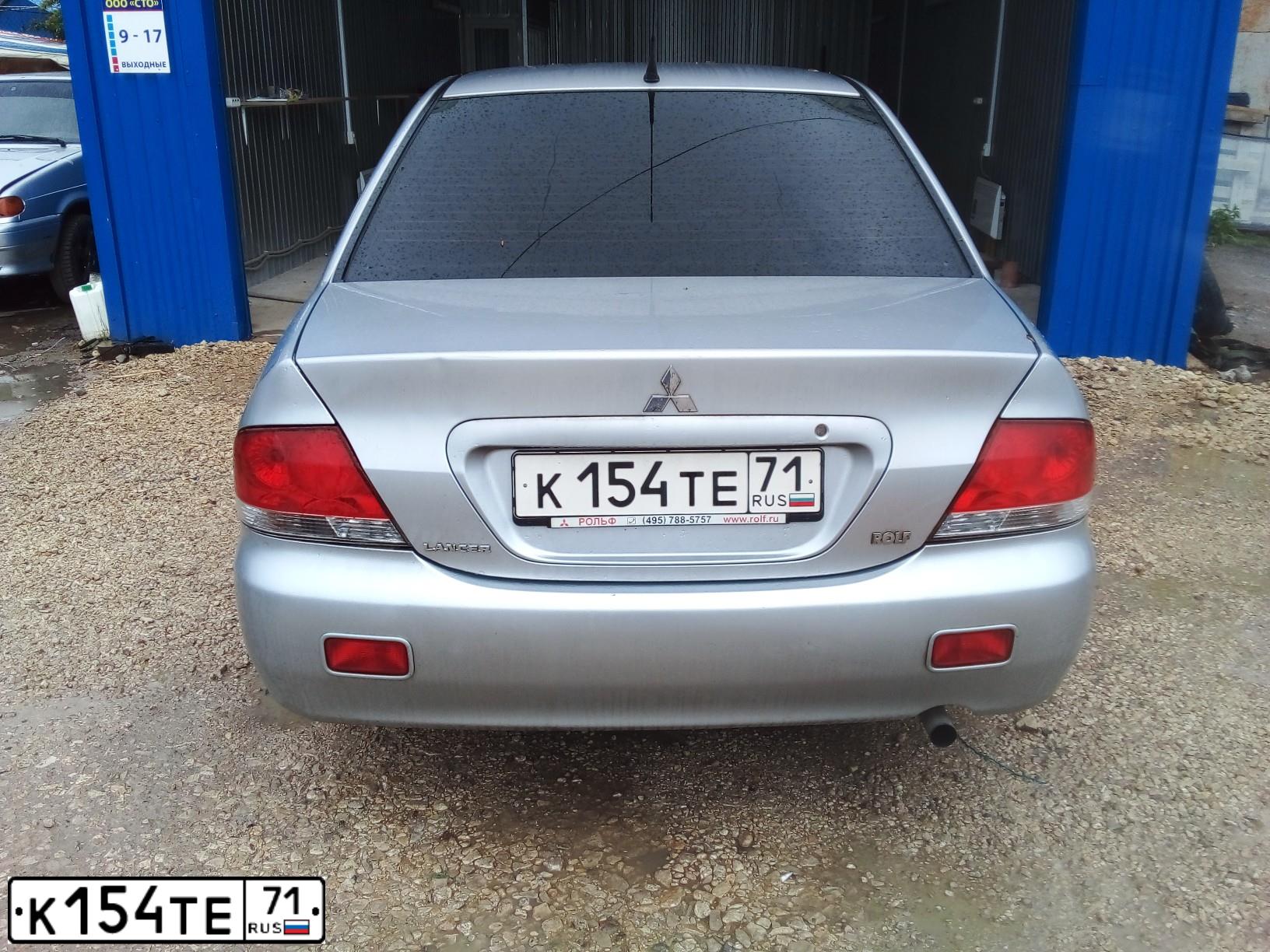 Фото автомобиля MITSUBISHI LANCER, 2007 — госномер О647ОО71. Цвет: СЕРЕБРИСТЫЙ
