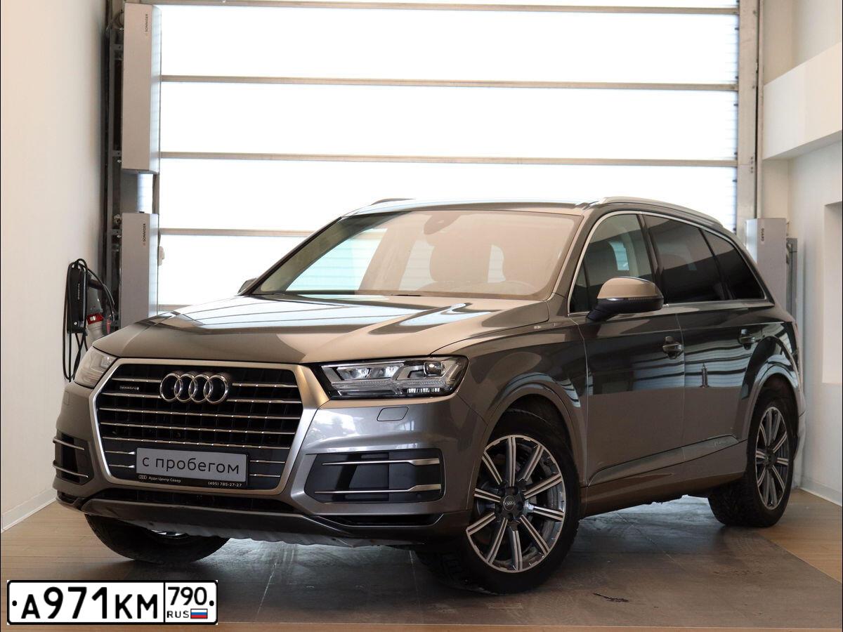 Фото автомобиля AUDI Q7, 2016 — госномер Х844МТ797. Цвет: Серый