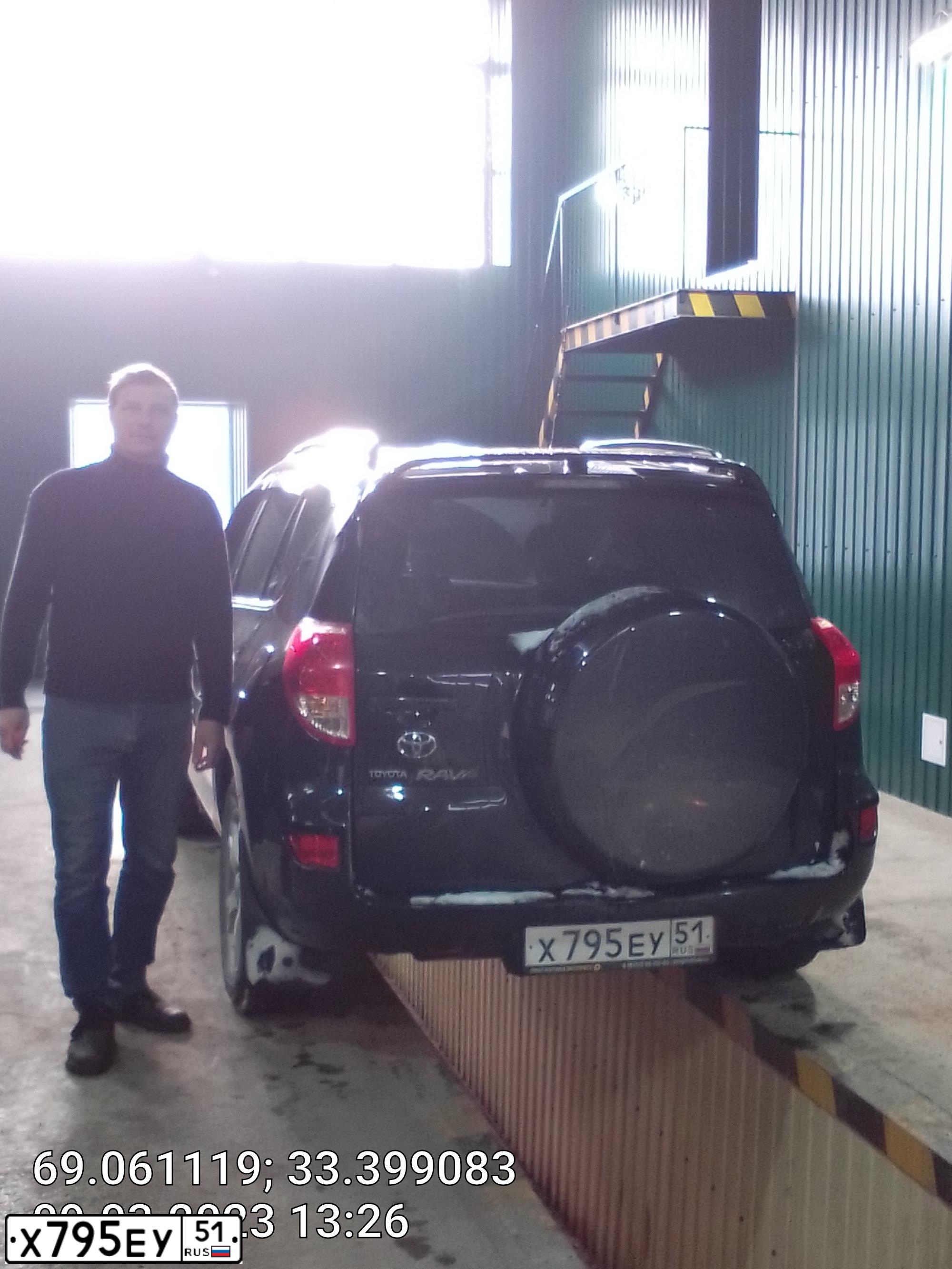 Фото автомобиля TOYOTA RAV4, 2007 — госномер О777ЕР51. Цвет: ЧЕРНЫЙ