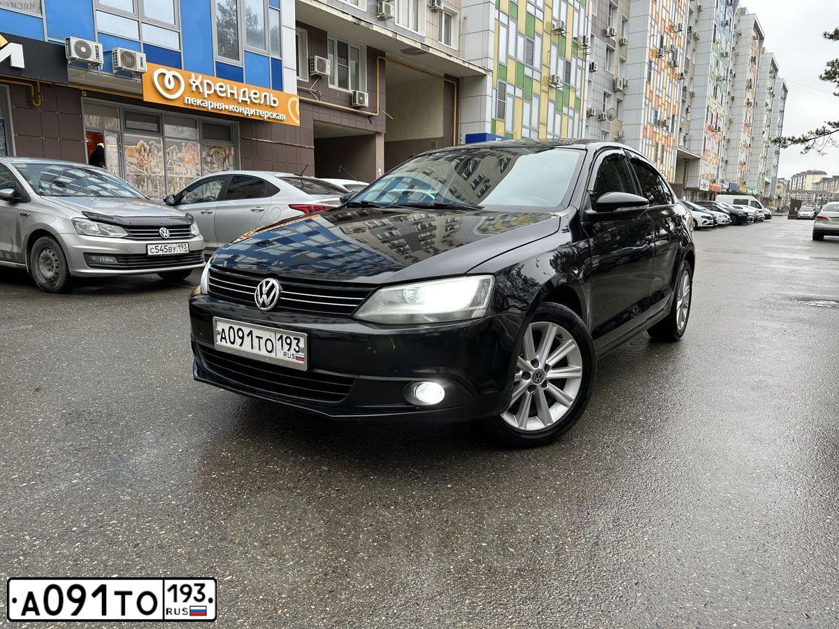 Фото автомобиля VOLKSWAGEN JETTA, 2013 — госномер А091ТО193. Цвет: ЧЕРНЫЙ