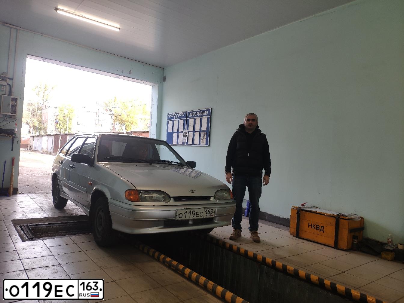 Фото автомобиля LADA 2114 SAMARA, 2011 — госномер О955ОМ116. Цвет: Белый