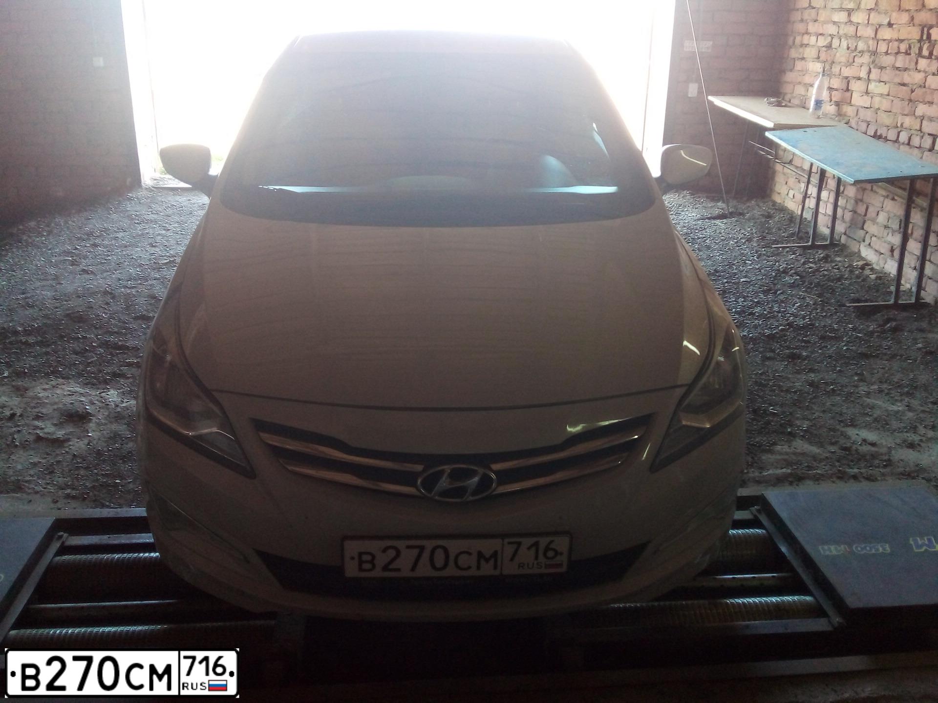 Фото автомобиля HYUNDAI SOLARIS, 2014 — госномер В270СМ716. Цвет: БЕЖЕВЫЙ