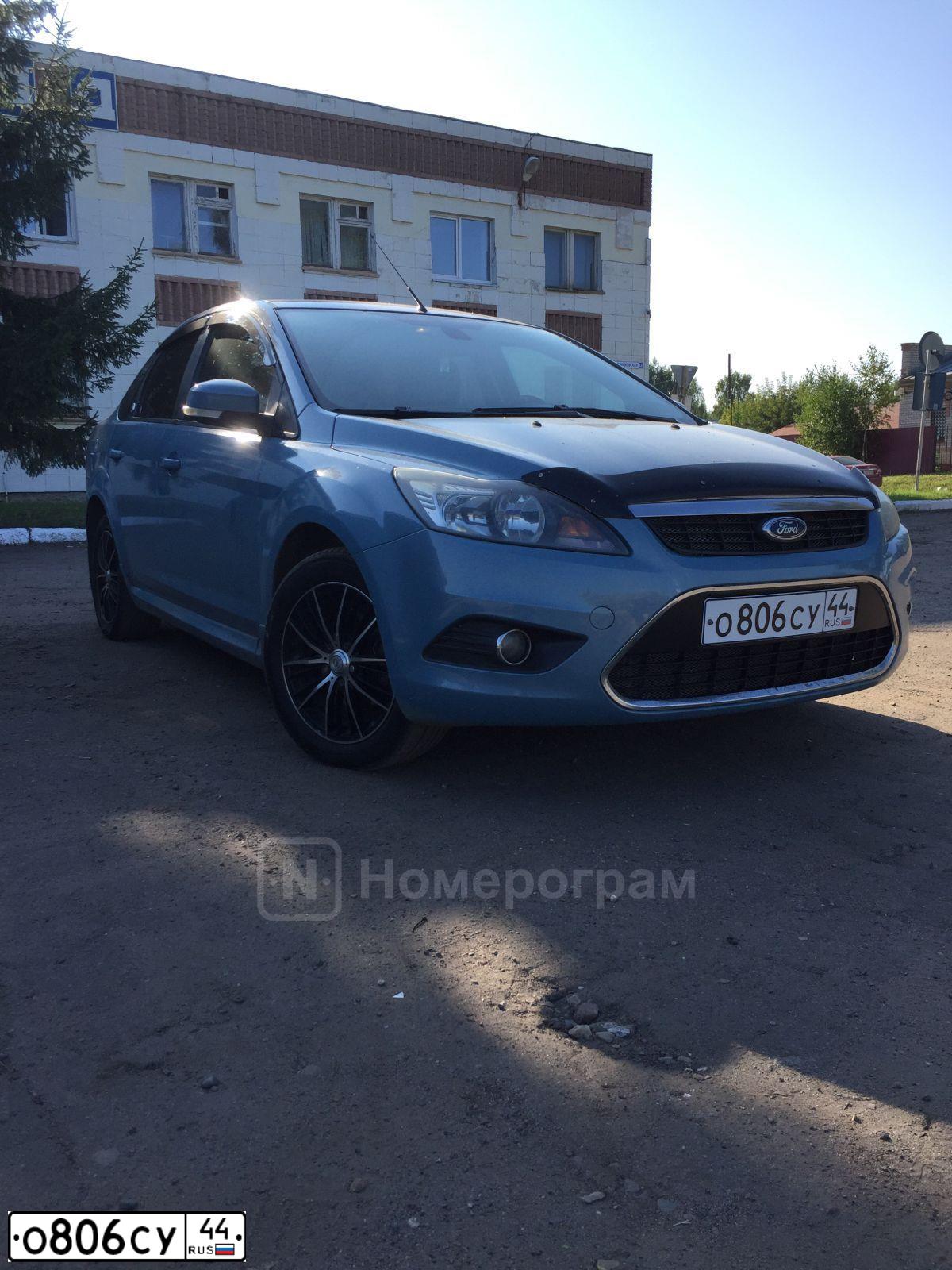 Фото автомобиля FORD FOCUS, 2008 — госномер О806СУ44