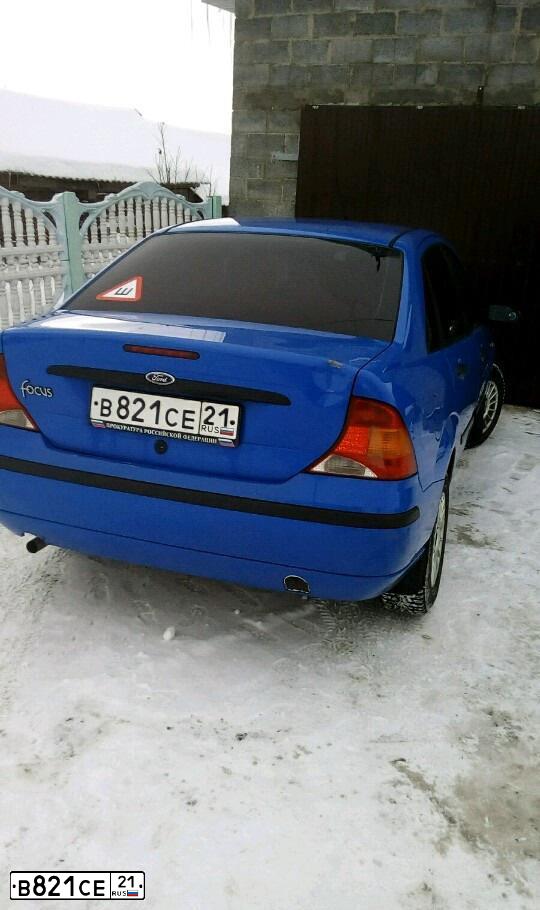 Фото автомобиля FORD FOCUS, 2002 — госномер У868МС716. Цвет: ГОЛУБОЙ