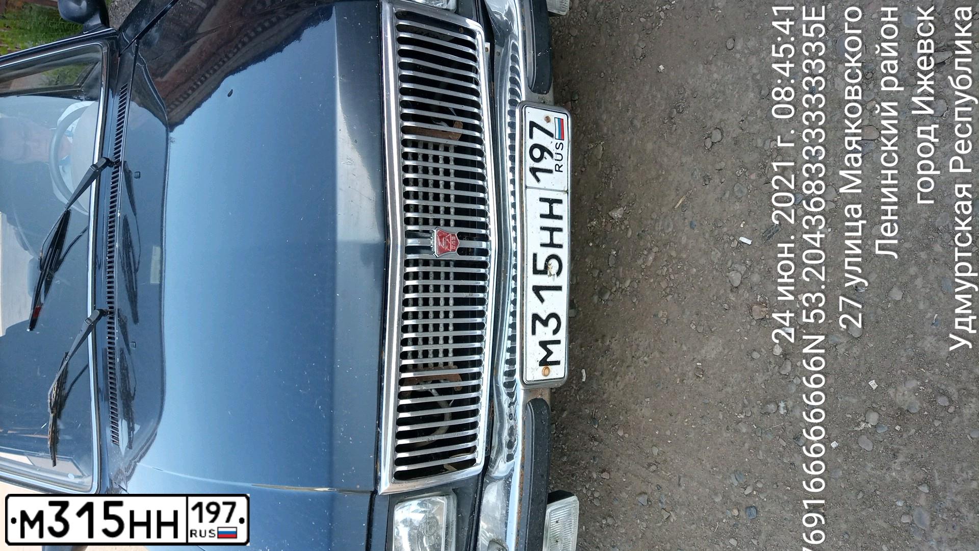 Фото автомобиля GAZ 3102 WOLGA, 2000 — госномер С407ОН52. Цвет: ЧЕРНЫЙ