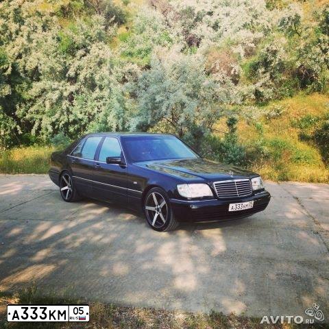 Фото автомобиля MERCEDES S-KLASSE, 1999 — госномер С429ОК716. Цвет: ЧЕРНЫЙ