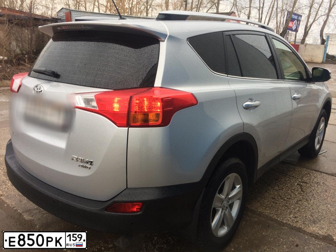 Фото автомобиля TOYOTA RAV4, 2014 — госномер Е289МС763. Цвет: СЕРЕБРИСТЫЙ