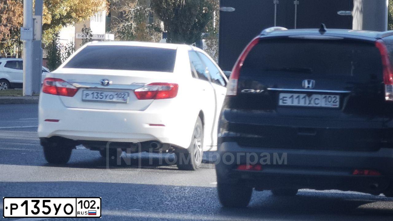 Фото автомобиля LADA 2191 GRANTA, 2014 — госномер Р135УО102. Цвет: Белый