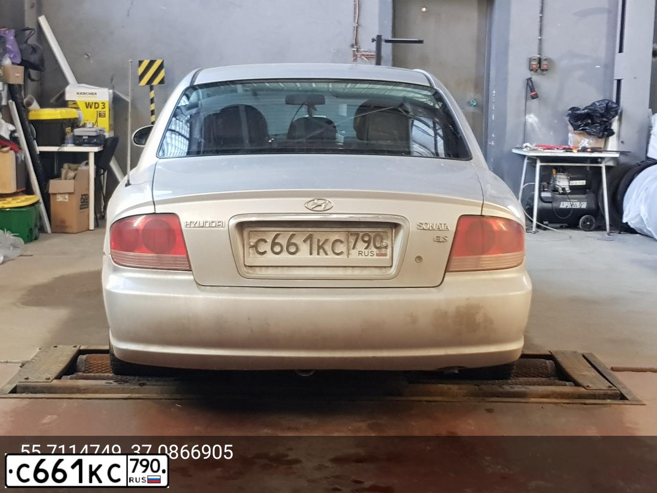 Фото автомобиля TAGAZ SONATA, 2005 — госномер С661КС790. Цвет: Серебристый