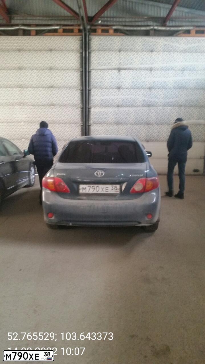 Фото автомобиля TOYOTA COROLLA, 2007 — госномер Е589УЕ177. Цвет: ТЕМНО-СИНИЙ