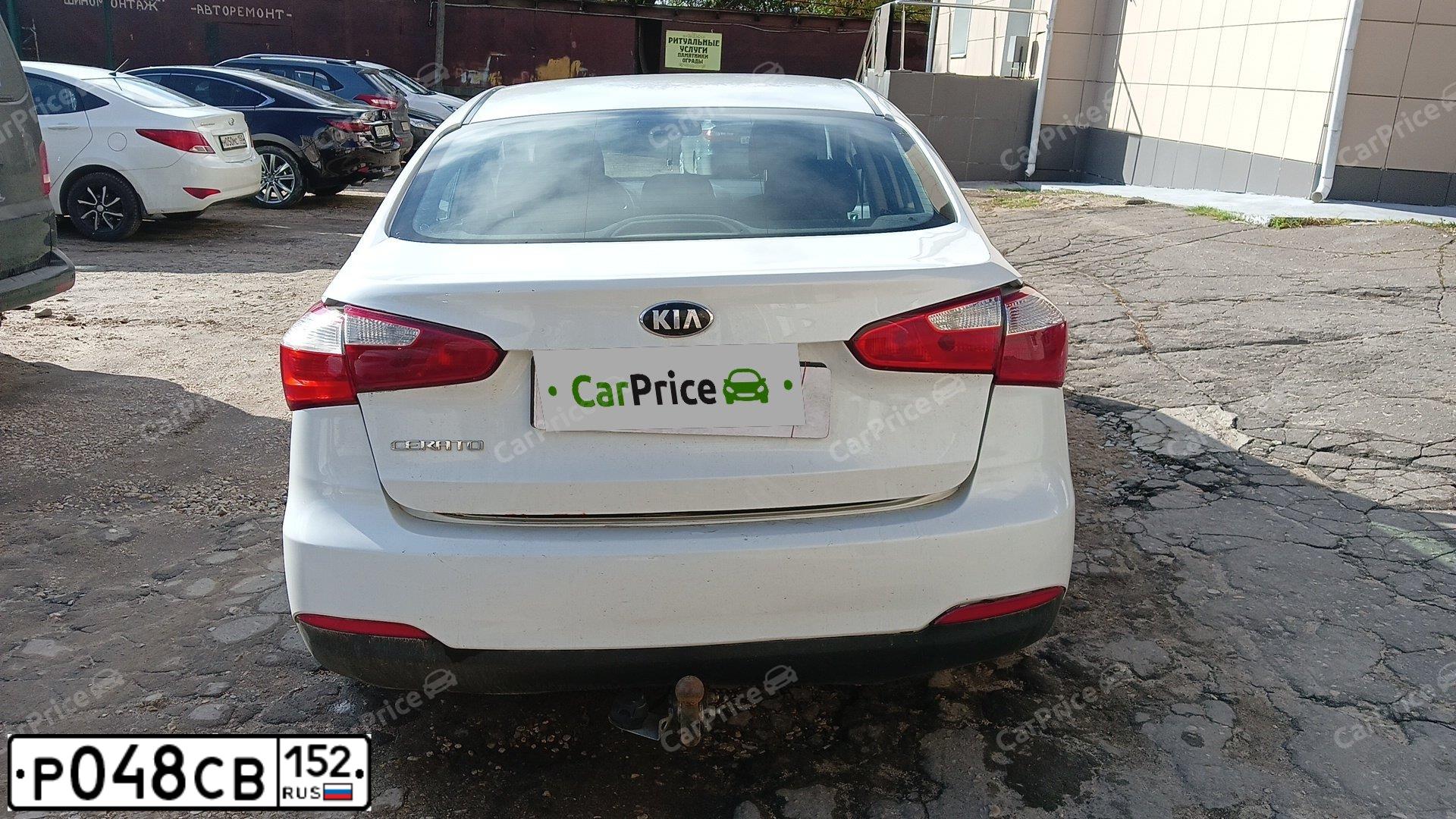 Фото автомобиля KIA CERATO, 2014 — госномер С439ВВ550. Цвет: Белый
