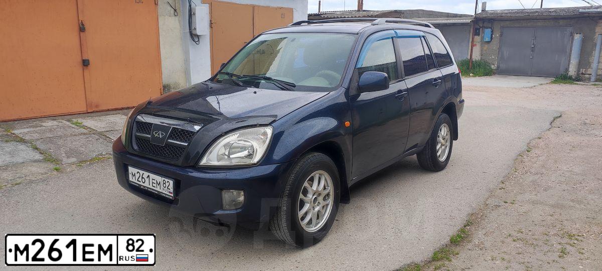 Фото автомобиля CHERY TIGGO, 2007 — госномер В811ВК92. Цвет: синий