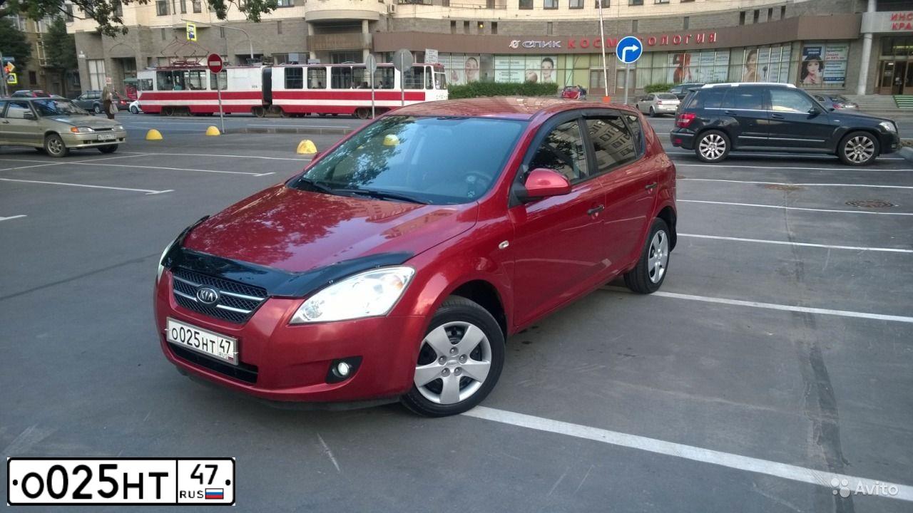 Фото автомобиля KIA CEE'D, 2008 — госномер Н196МК10. Цвет: КРАСНЫЙ