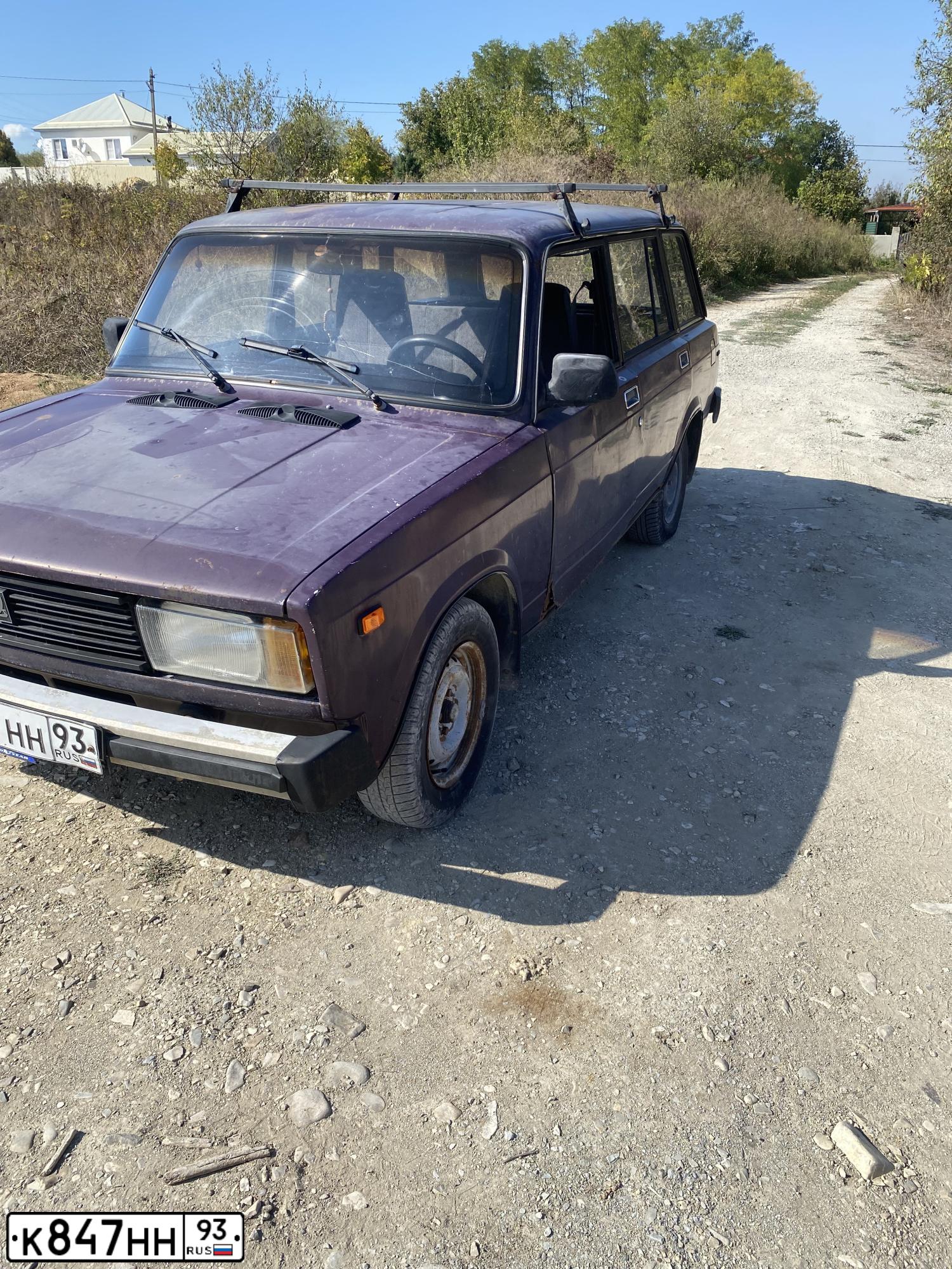 Фото автомобиля LADA 2104, 2002 — госномер К847НН93. Цвет: ФИОЛЕТОВЫЙ