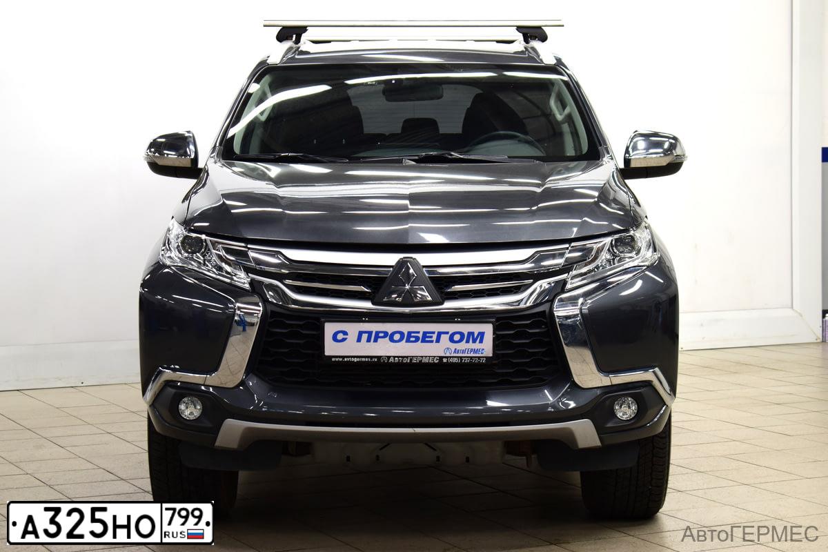Фото автомобиля MITSUBISHI PAJERO, 2018 — госномер Т797ОО152. Цвет: СЕРЫЙ