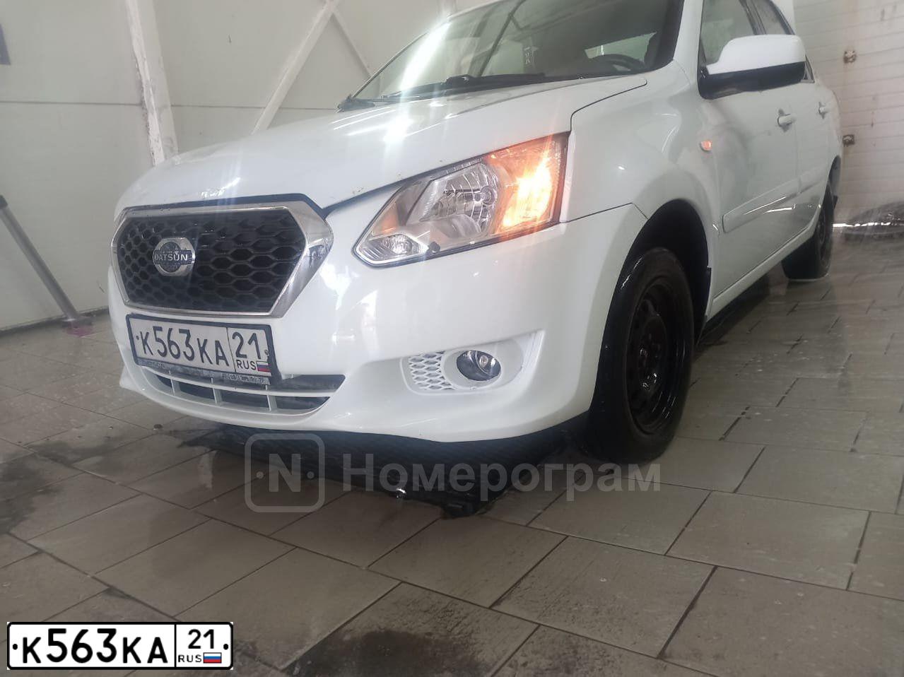 Фото автомобиля DATSUN ON-DO, 2015 — госномер Т863РВ761. Цвет: Белый
