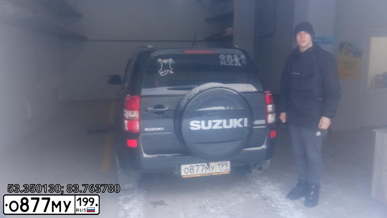 Фото автомобиля SUZUKI GRAND VITARA, 2006 — госномер Р373ХР154. Цвет: ЧЕРНЫЙ