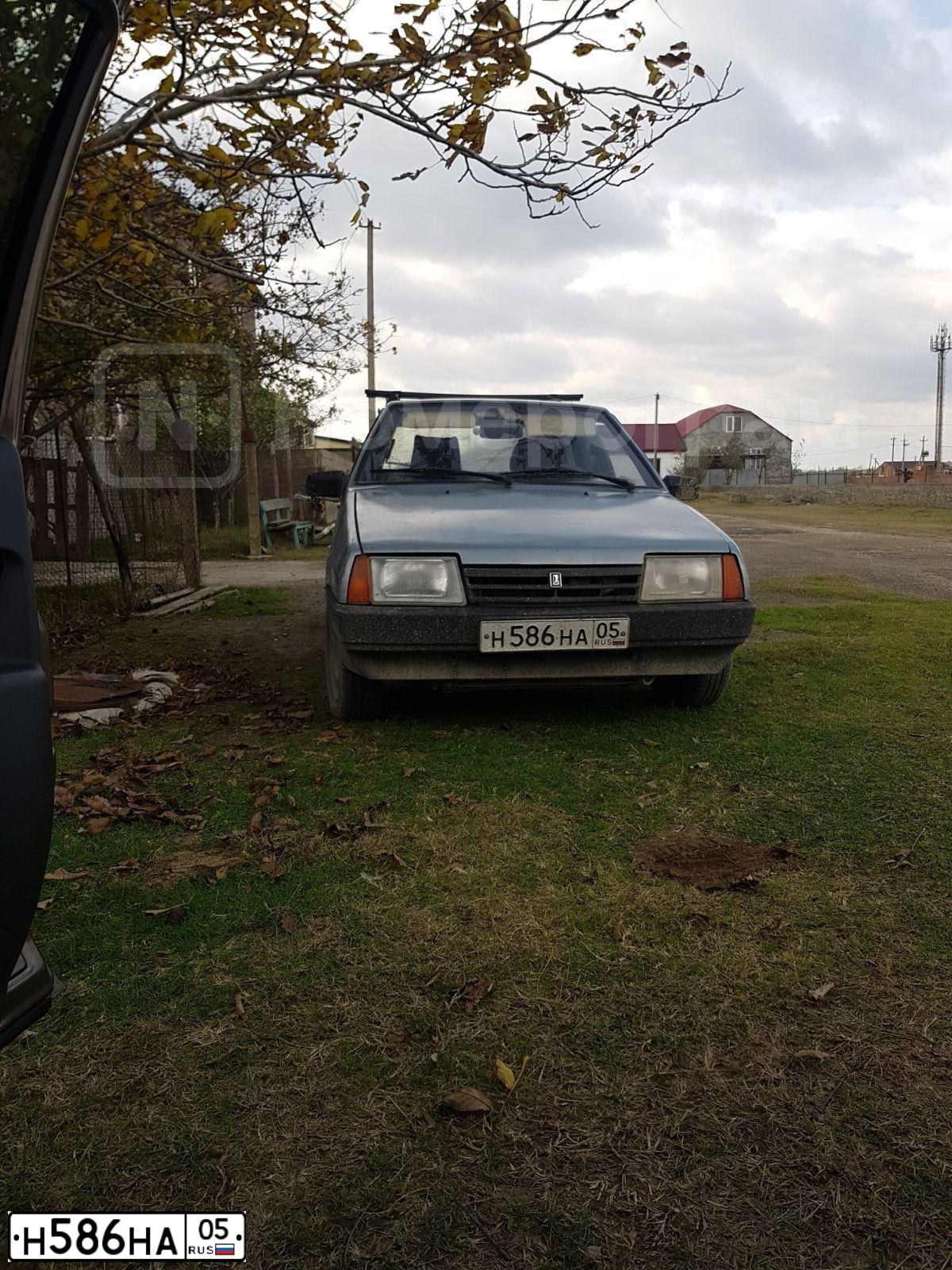 Фото автомобиля LADA 2109 SAMARA, 2002 — госномер Н586НА05. Цвет: ЗОЛОТИСТО-СЕРЫЙ