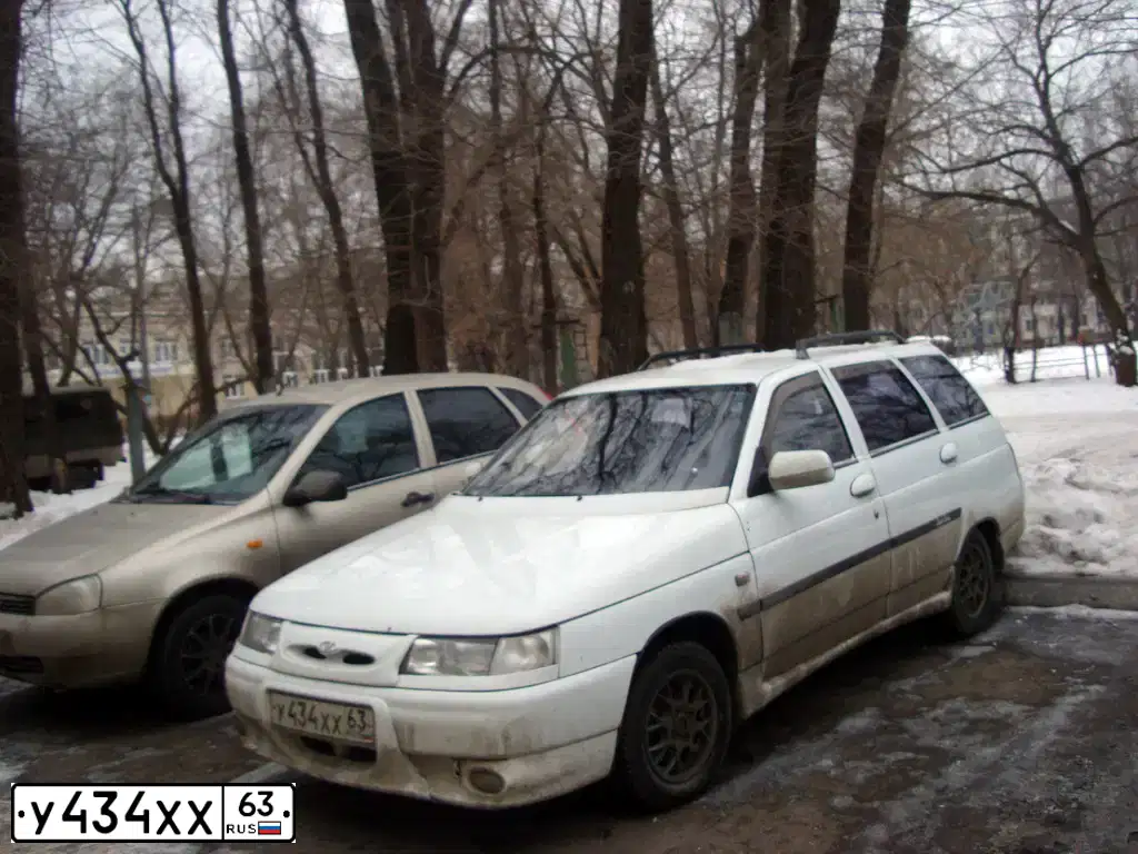 Фото автомобиля LADA 2111, 2000 — госномер У434ХХ63. Цвет: ЯРКО-БЕЛЫЙ