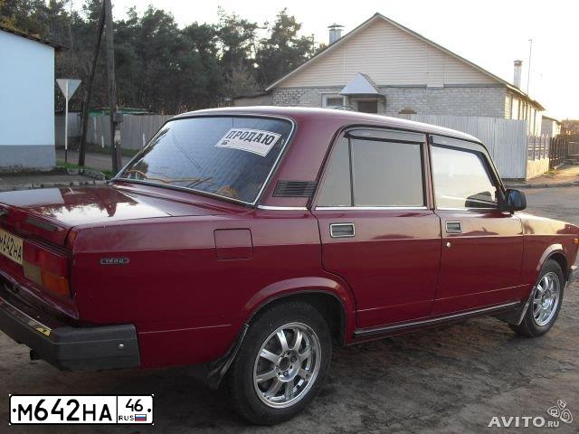 Фото автомобиля LADA 2107, 2005 — госномер С592АК46. Цвет: ВИШНЕВЫЙ
