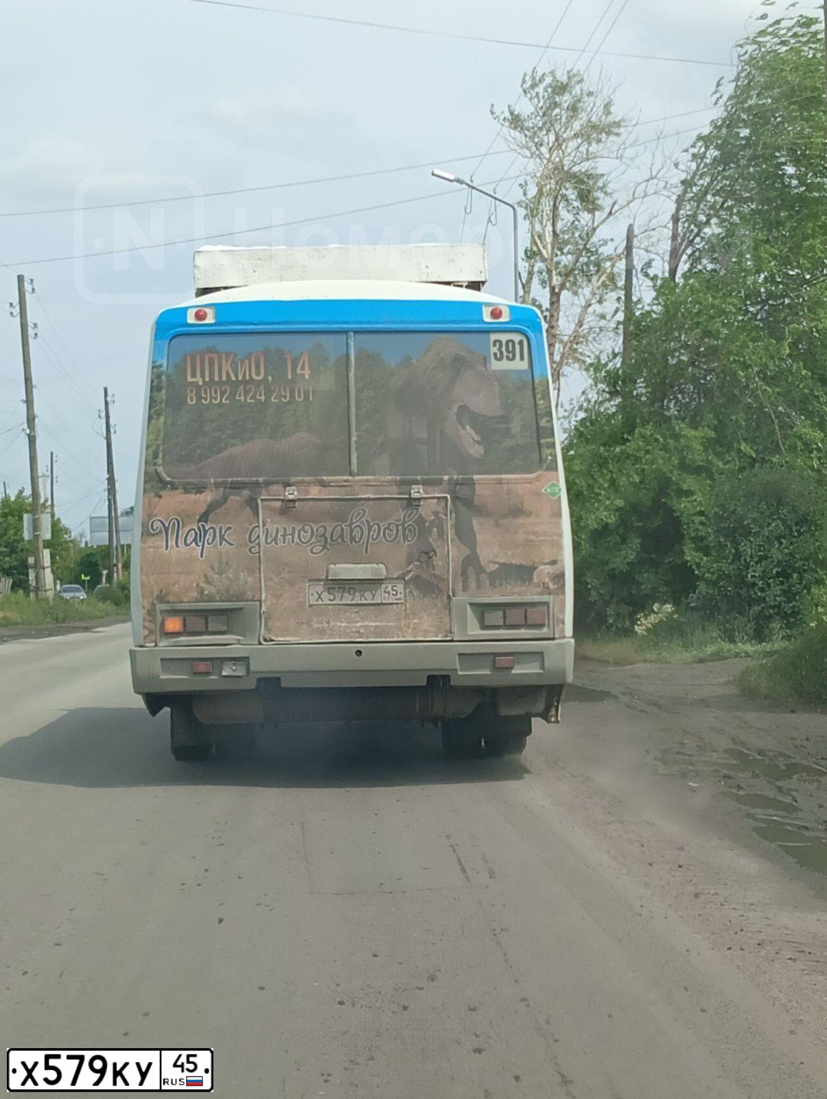 Фото автомобиля PAZ 3205, 2015 — госномер Х579КУ45. Цвет: Белый