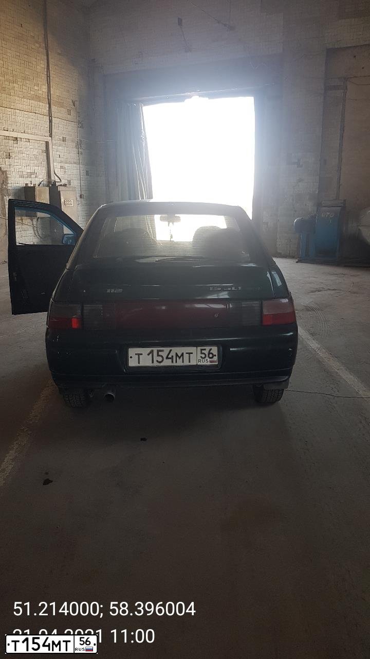 Фото автомобиля LADA 2112, 2002 — госномер Т154МТ56. Цвет: Темно-зеленый