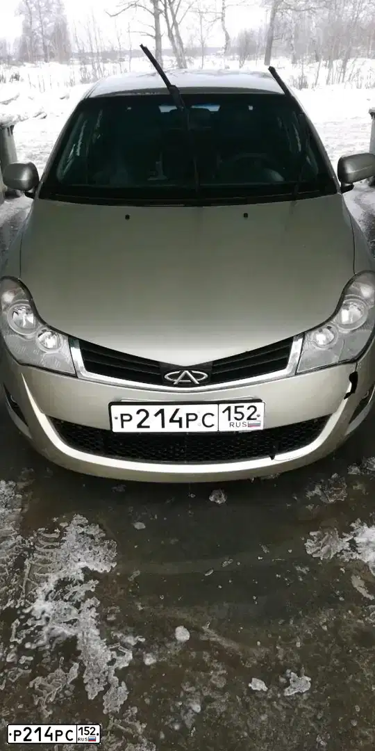 Фото автомобиля CHERY BONUS /A13/, 2011 — госномер О774ХЕ152. Цвет: ЗОЛОТИСТЫЙ