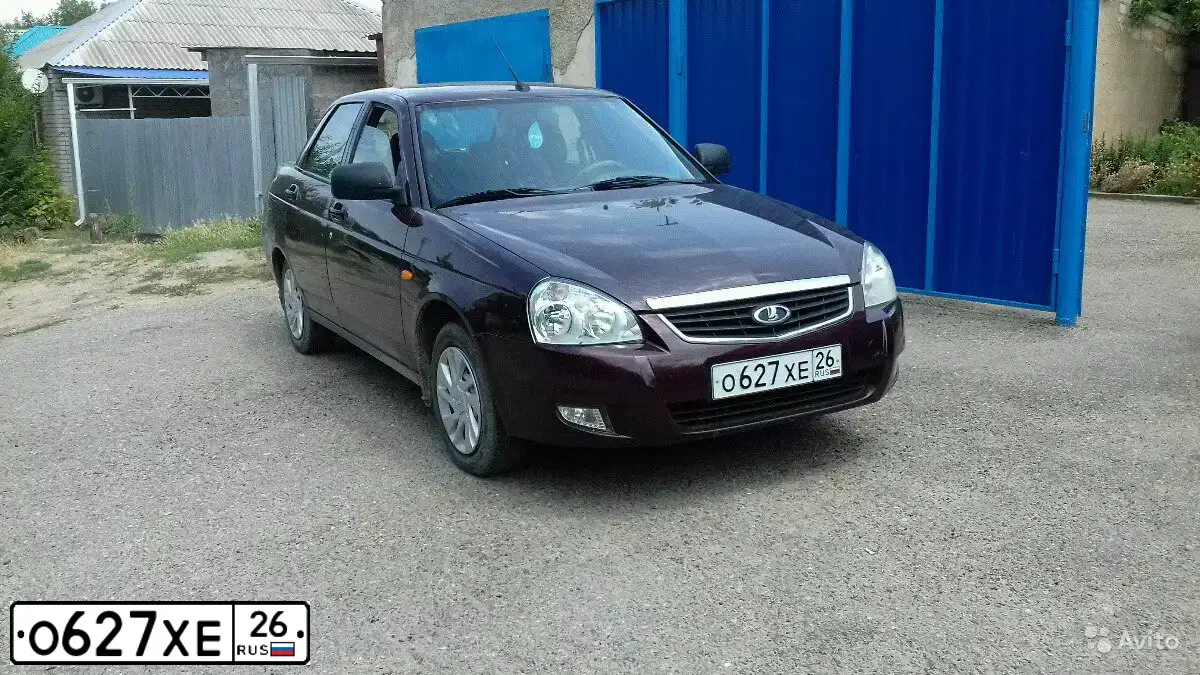 Фото автомобиля LADA 2170 PRIORA, 2013 — госномер О419ЕК126. Цвет: ТЕМНО-ВИШНЕВЫЙ