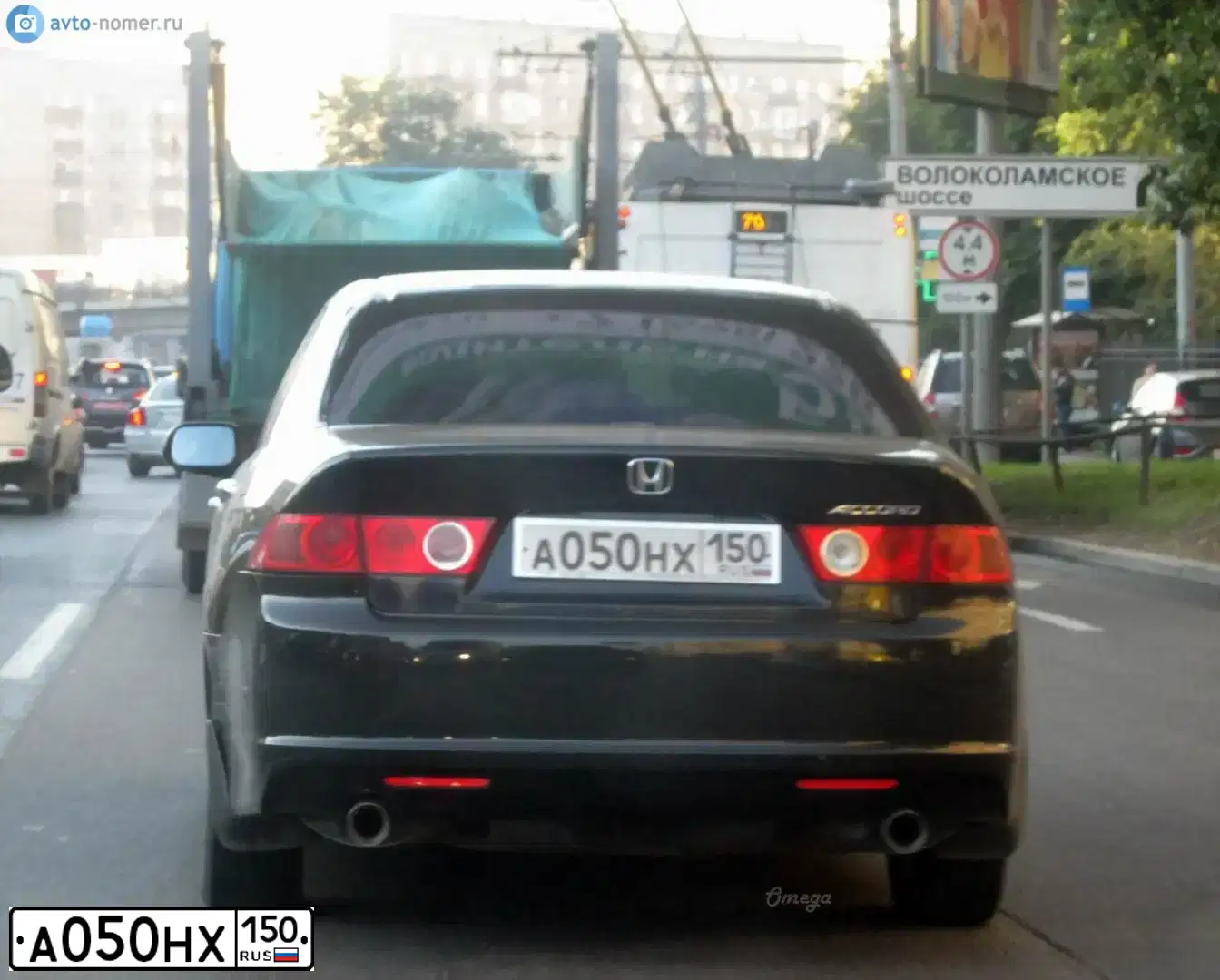 Фото автомобиля HONDA ACCORD, 2007 — госномер М222АК50. Цвет: ЧЕРНЫЙ