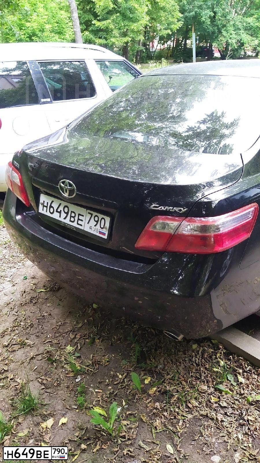 Фото автомобиля TOYOTA CAMRY, 2008 — госномер Т692РС152. Цвет: ЧЕРНЫЙ
