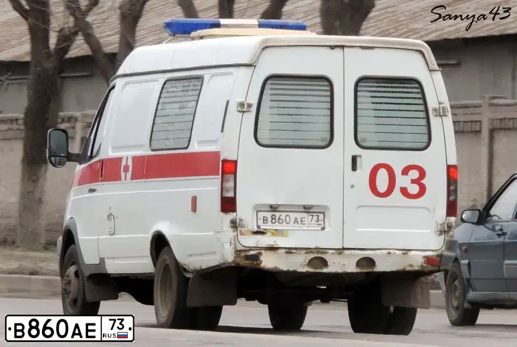 Фото автомобиля GAZ 3221 EL, 2006 — госномер В860АЕ73. Цвет: ЦВ СХ А1 ПО ГОСТ Р 50574-2019