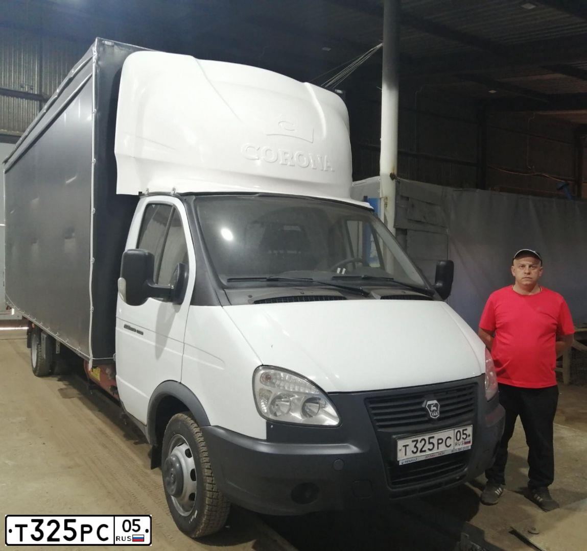 Фото автомобиля GAZ 2705 EL, 2011 — госномер Т325РС05. Цвет: Белый