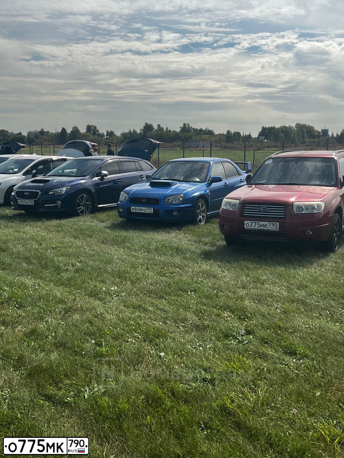 Фото автомобиля SUBARU FORESTER, 2007 — госномер О775МК790. Цвет: Красный