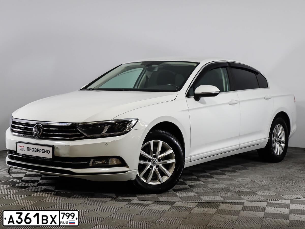 Фото автомобиля VOLKSWAGEN PASSAT, 2018 — госномер В603ОТ37. Цвет: Белый