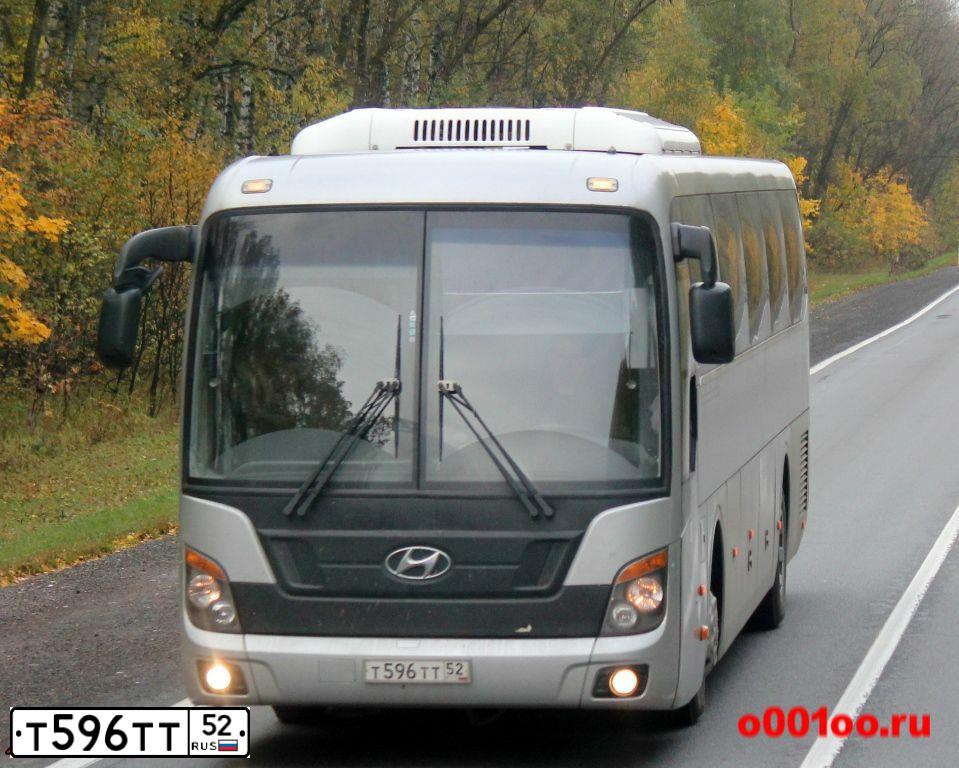Фото автомобиля HYUNDAI UNIVERSE, 2010 — госномер Т596ТТ52. Цвет: СЕРЫЙ