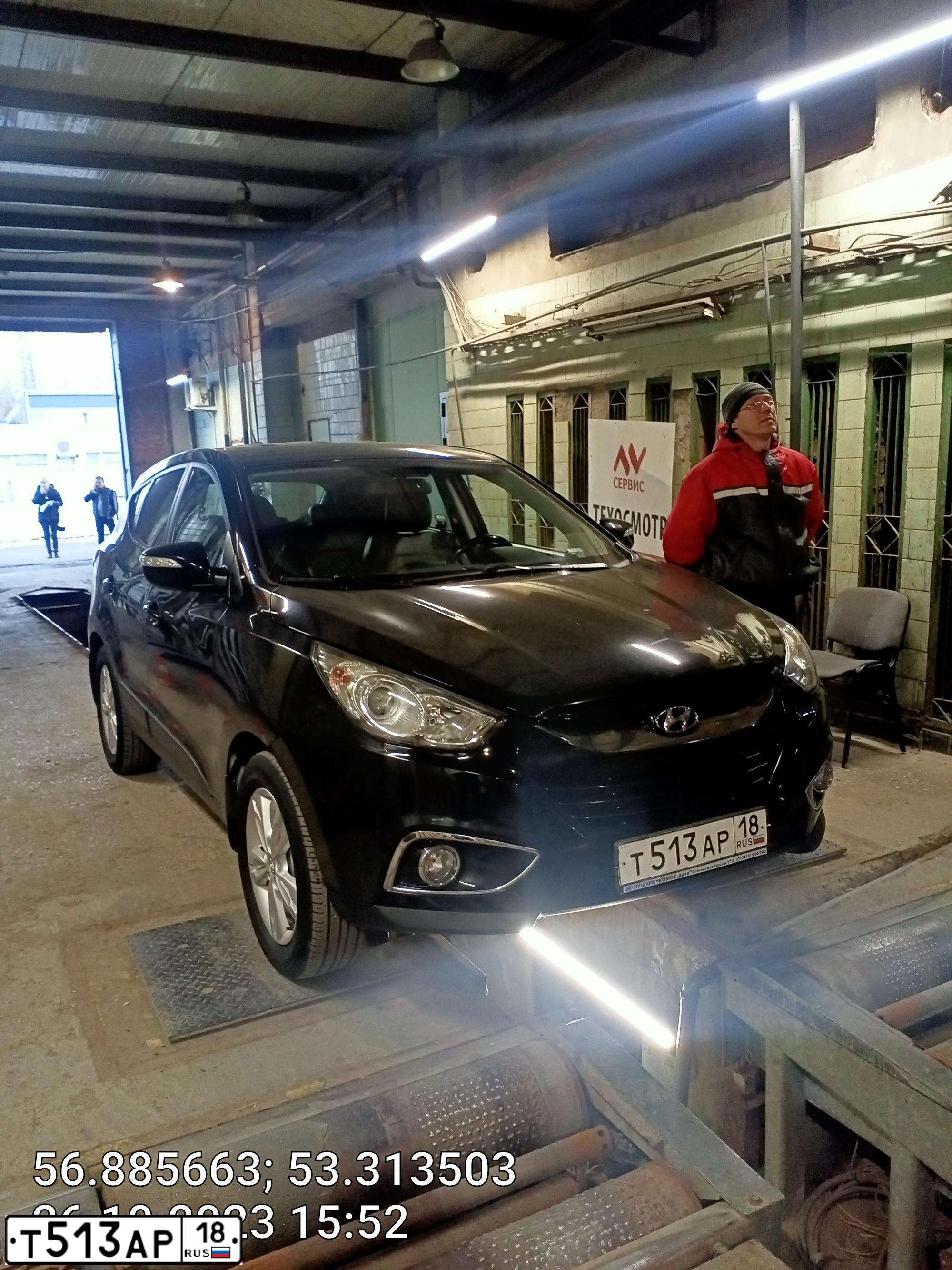 Фото автомобиля HYUNDAI IX35, 2013 — госномер В929ТО193. Цвет: ЧЕРНЫЙ