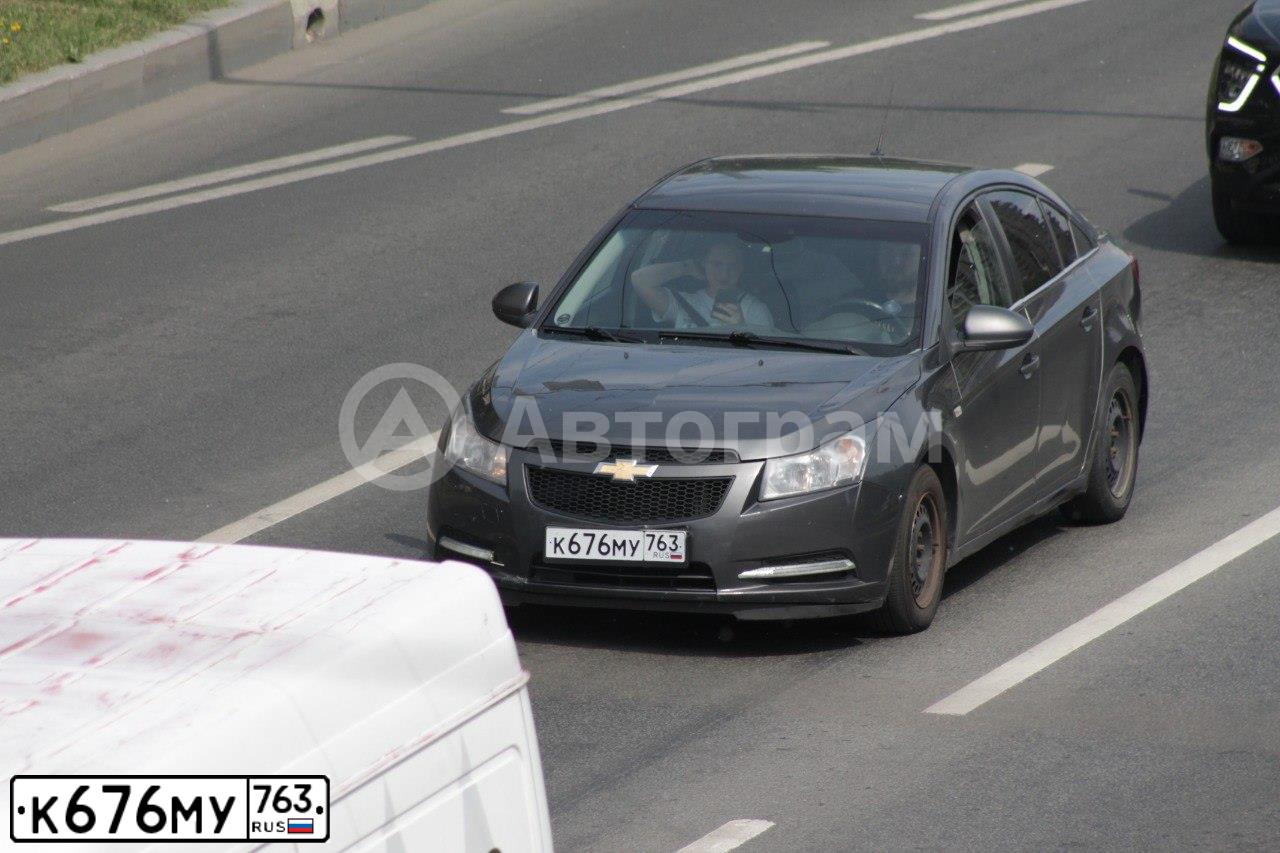 Фото автомобиля CHEVROLET CRUZE, 2010 — госномер К676МУ763. Цвет: СЕРЫЙ МЕТАЛЛИК