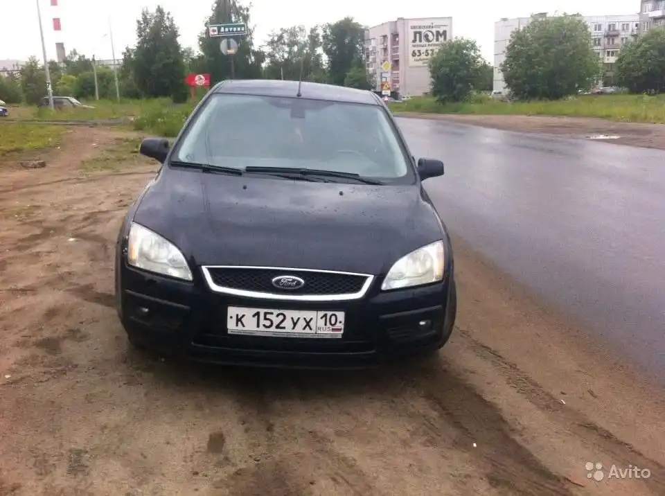 Фото автомобиля FORD FOCUS, 2007 — госномер В256РО51. Цвет: ЧЕРНЫЙ