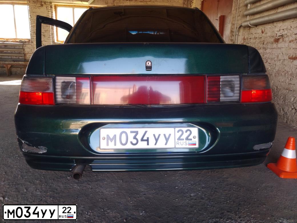 Фото автомобиля LADA 2110, 2002 — госномер М034УУ22. Цвет: Темно-зеленый