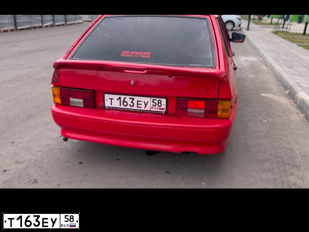 Фото автомобиля LADA 2114 SAMARA, 2005 — госномер У169АТ58. Цвет: Красный