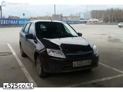 Фото автомобиля LADA 2191 GRANTA, 2015 — госномер К525СО62. Цвет: ТЕМНО-ВИШНЕВЫЙ