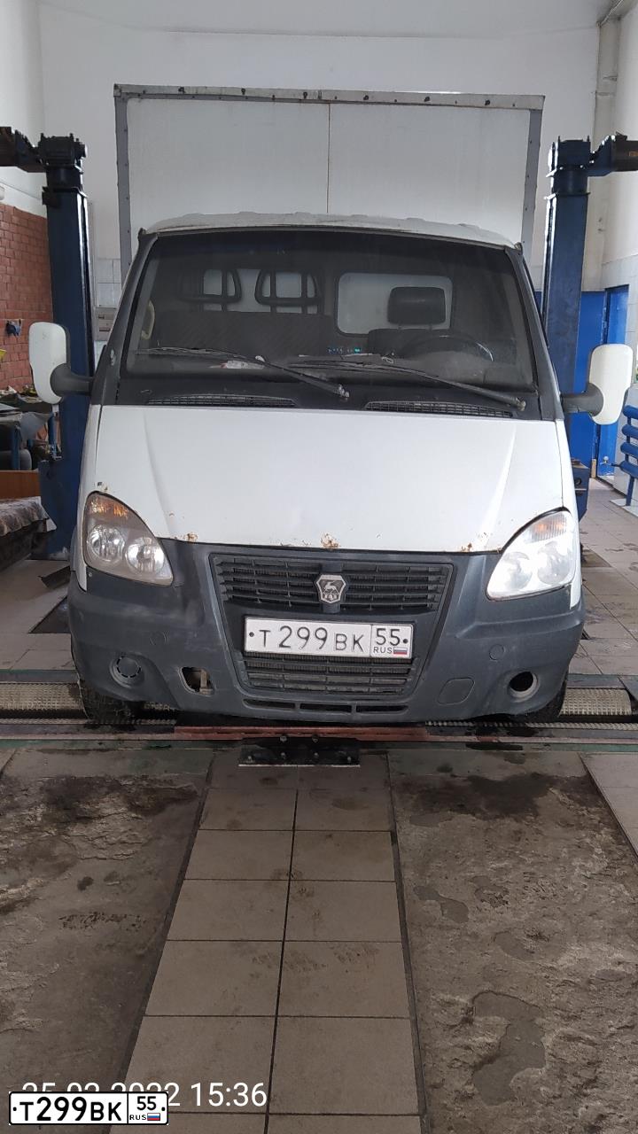 Фото автомобиля GAZ 3302 EL, 2006 — госномер Т299ВК55. Цвет: Белый
