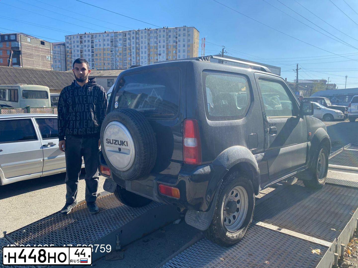 Фото автомобиля SUZUKI JIMNY, 2011 — госномер Н448НО44. Цвет: ЧЕРНЫЙ