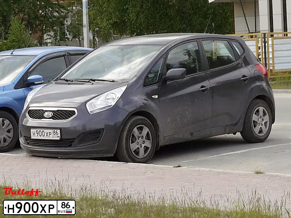 Фото автомобиля KIA VENGA, 2012 — госномер А325ХМ86. Цвет: СЕРЫЙ