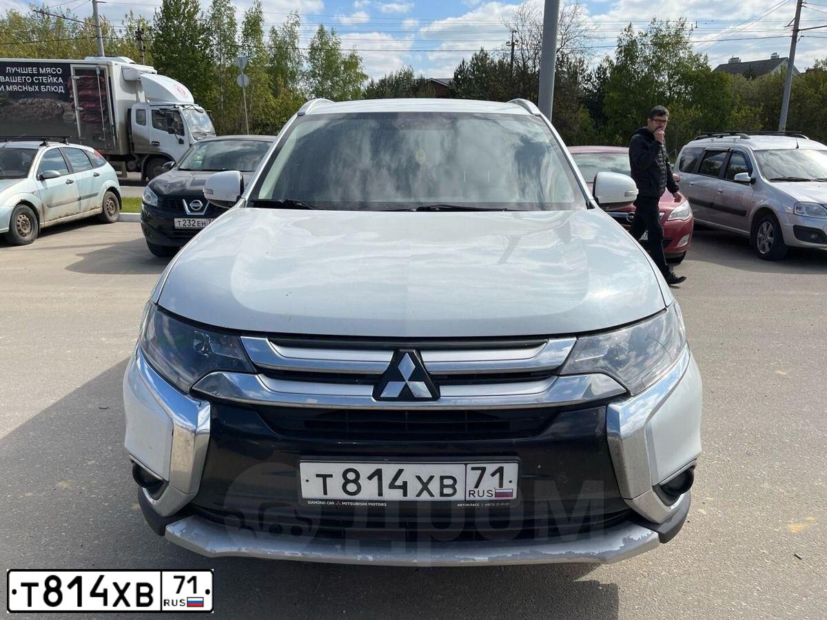 Фото автомобиля MITSUBISHI OUTLANDER, 2015 — госномер Т814ХВ71. Цвет: Белый
