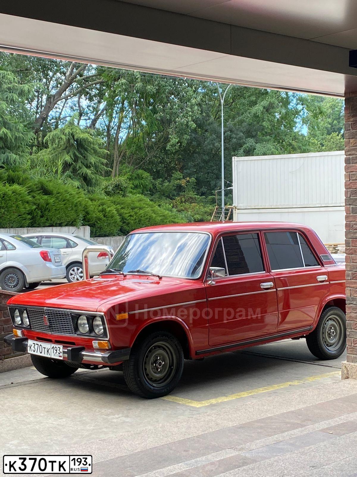 Фото автомобиля LADA 2106, 1995 — госномер К370ТК193. Цвет: КРАСНЫЙ
