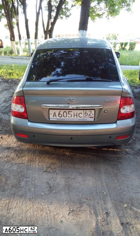 Фото автомобиля LADA 2172 PRIORA, 2008 — госномер А605НС62. Цвет: СРЕДНИЙ СЕРО-ЗЕЛЕНЫЙ МЕТ