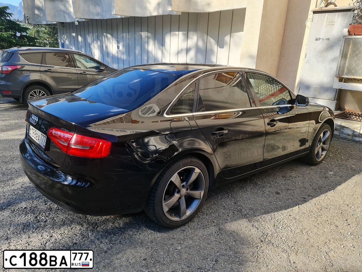 Фото автомобиля AUDI A4, 2012 — госномер Н981ВХ82. Цвет: ЧЕРНЫЙ