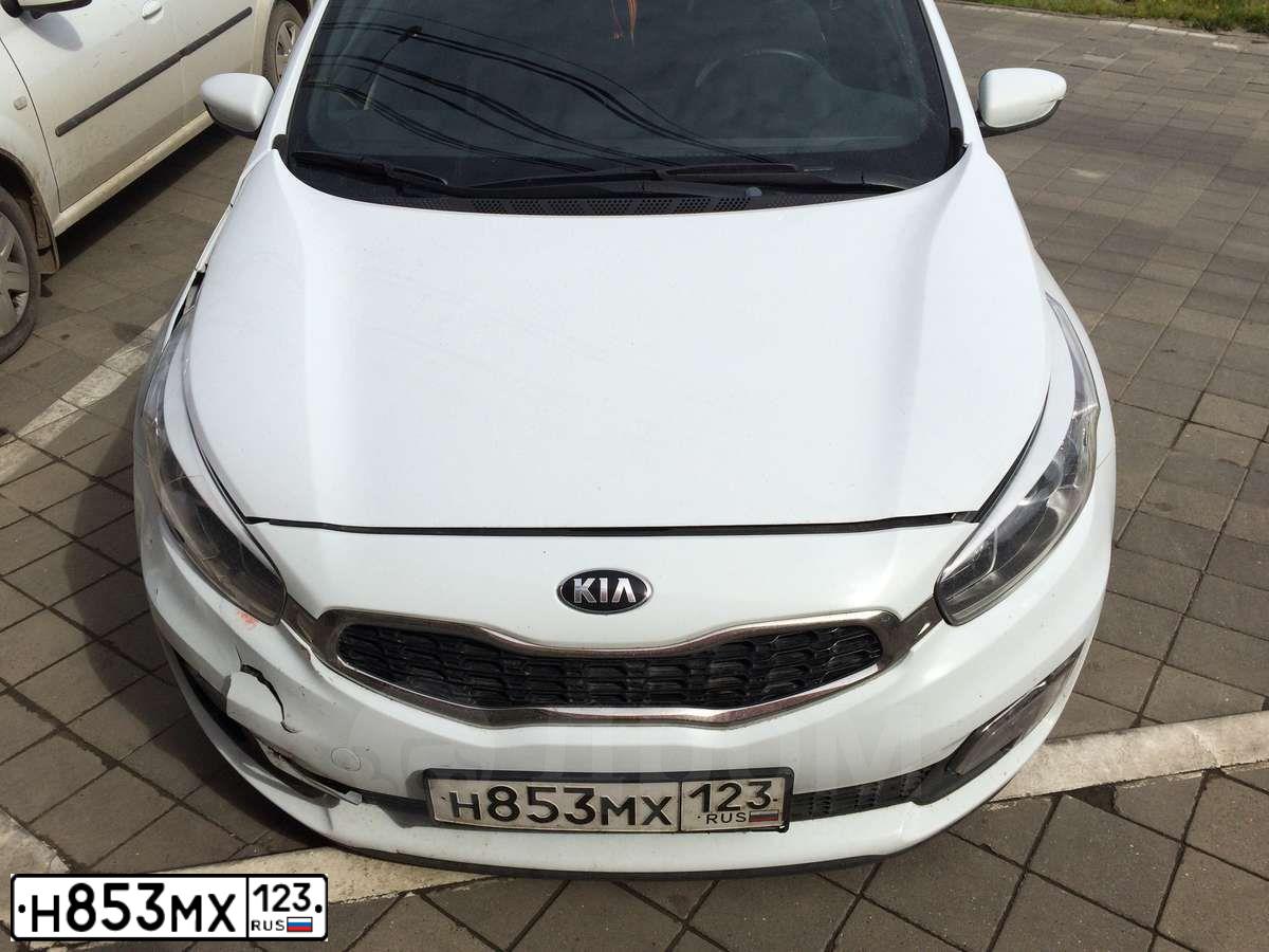 Фото автомобиля KIA CEE'D, 2013 — госномер С876ХХ123. Цвет: Белый